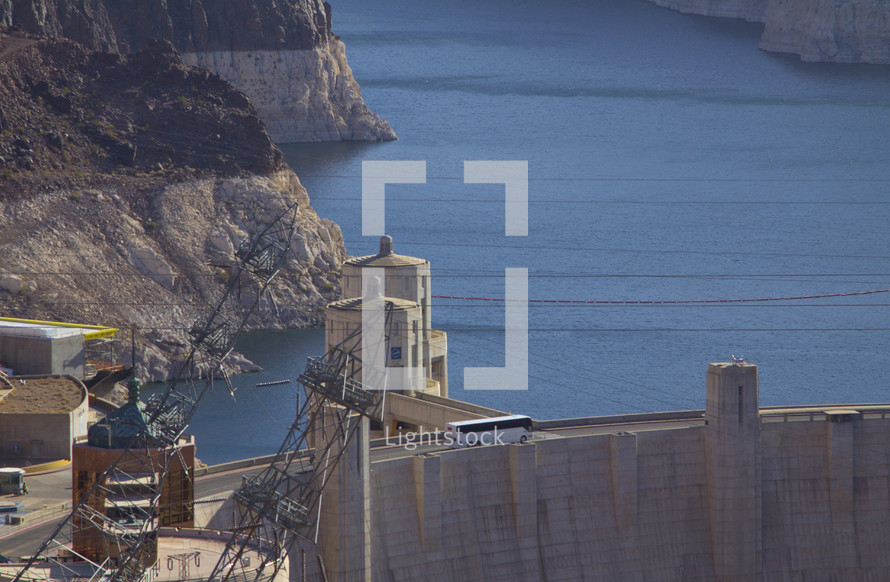 Low water levels at Lake Mead and the Hoover Dam