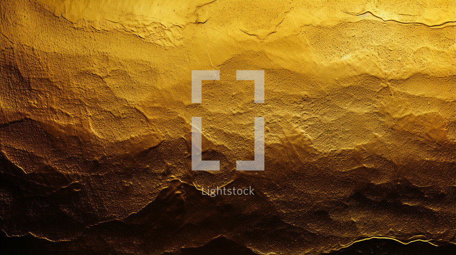 Gold textured background with dramatic lighting. 
