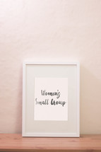 Women's small group in a frame 