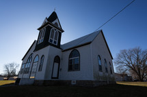 White, rural chapel