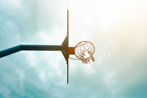 street basketball hoop, sports equipment