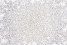 Simple Silver Glitter Background with frost 