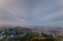aerial view of San Francisco suburbs