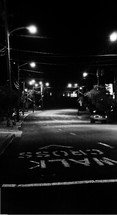 cross walk at night