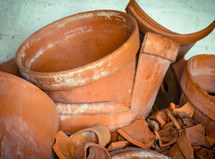 broken pots 