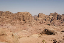 desert mountains in Petra, Jordan 