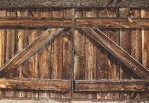 large wooden gate