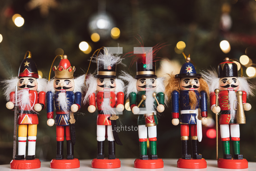 Nutcracker decorations at Christmas