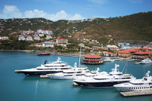 ships at a port in St Thomas 