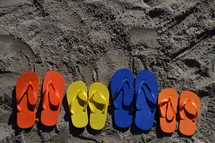 family summer vacation.
family, summer, vacation, beach, sand, ocean, swimming pool, swim, swimming, free, free time, summertime, holiday, holidays, families, fun, sun, happy, colorfully, colorful, color, multicolored, blue, red, yellow, orange, flip flop, sandal, sandals, bathing shoe, bathing shoes, shoe, shoes, bathing, bath, thong, thongs, beach slide, beach slides, play, playing, relax, relaxing, chill, chilling, size, different, various, father, mother, child, children, parents, parenting, man, woman, kid, kids, dad, mom