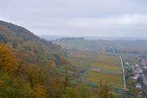 farmland in a valley 