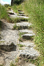 stones along a path 