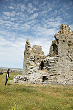 stone castle in ruins 