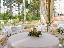 outdoor wedding reception 