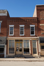 Red brick building in small town