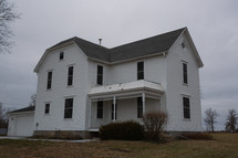 White farm house