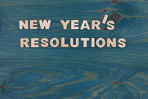 New Year's Resolution's 