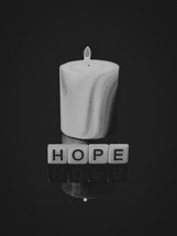 hope and candle 
