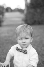 toddler boy with a bow tie 