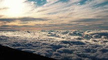 Above Clouds Timelapse on Haleakala Volcano Maui Hawaii