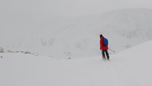Male backcountry skier Colorado 