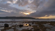Beautiful Sunrise Time Lapse of Sorake Beach in Nias Island, North Sumatra, Indonesia
