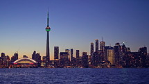 The Toronto Skyline at night 