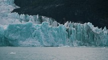 Lago Argentino With Icebergs, Glaciers In Patagonia - Panning Shot