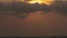 Sun - Sunset on The Beach Horizon Time Lapse