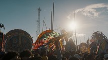 Sumpango Giant Kite Festival - The Day Of The Dead In Guatemala - closeup	