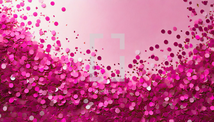 Pink confetti background 