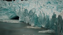 Rugged Textured Of Ice Fields Over Perito Moreno Glacier In Argentina, Patagonia. Close-up Shot	