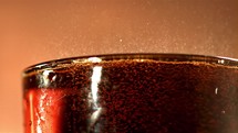 Super slow motion Cola drink 