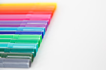 rainbow of markers 