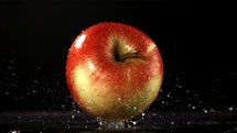 Fresh apples. Filmed is slow motion 1000 fps.