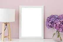 blank frame with spring setting 