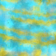 abstract background in golden yellow and turquoise with brush stroke on canvas effect