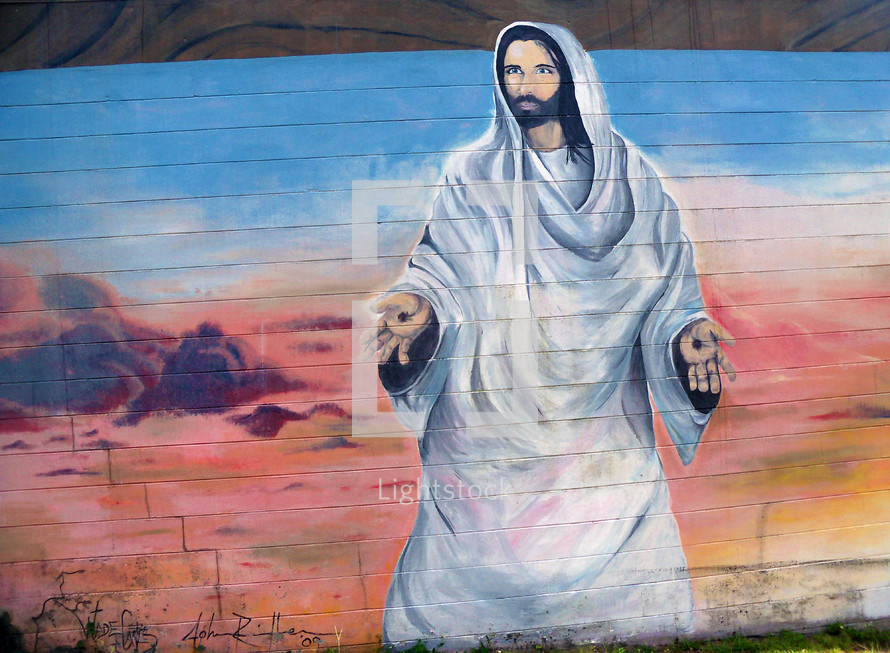 Jesus Resurrected Wall Mural Lake Placid