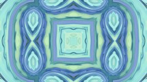 Liquid Symmetrical Blue Pattern Kaleidoscope	