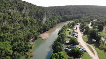 Camping Along Guadalupe River Cliffs