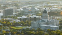 Salt Lake City and capitol building 