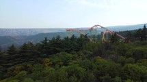 Roller coaster in the forest