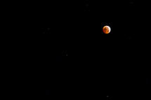 Full orange moon
