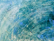 roughly textured canvas with blue, green and light yellow paint - abstract background