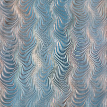 blue and gray wavy design with combed marbling effect