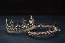 king's Crown and Crown of Thorns