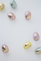 pastel gold speckled Easter eggs 