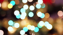 bokeh Christmas lights background 