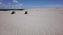 sand dunes and dune buggies 