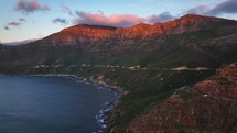 Chapman Peak drive South Africa sunset